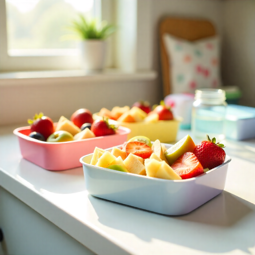 Lancheiras organizadas na cozinha